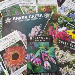 Various seed packets