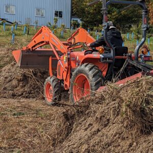 Fig. 2a compost windrow