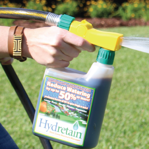 Hydretain can easily be used by homeowners with a hose-end sprayer attachment