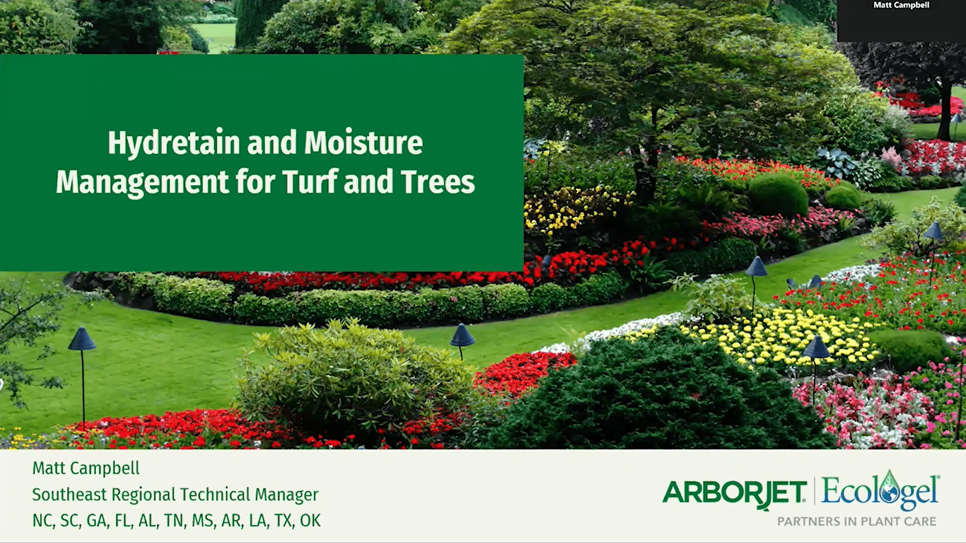 On-Demand Webinar – Hydretain and Moisture Management for Turf and Trees